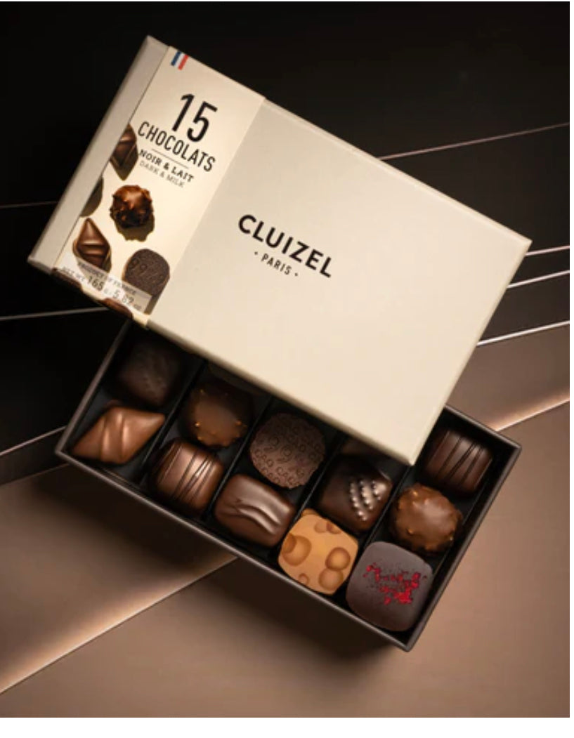 Michel Cluizel BOX OF 15 ASSORTED CHOCOLATE (165 g)